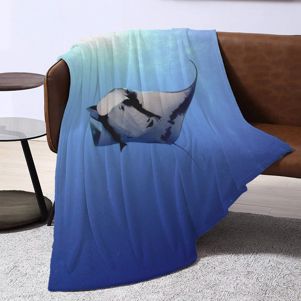 East Urban Home Manta Ray Blanket | Wayfair